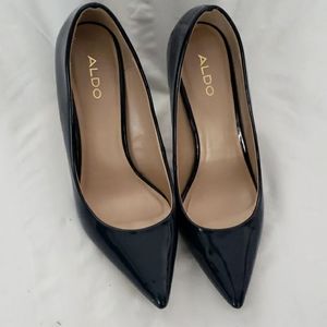 Aldo Navy Patent Pumps